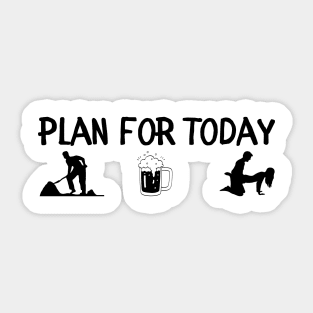 Plan for today Sticker